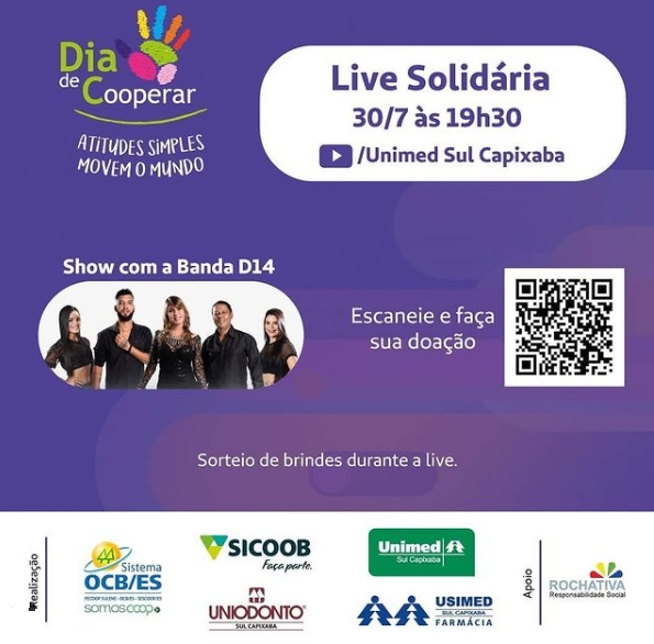 LIVE SOLIDÁRIA - DIA D DE COOPERAR